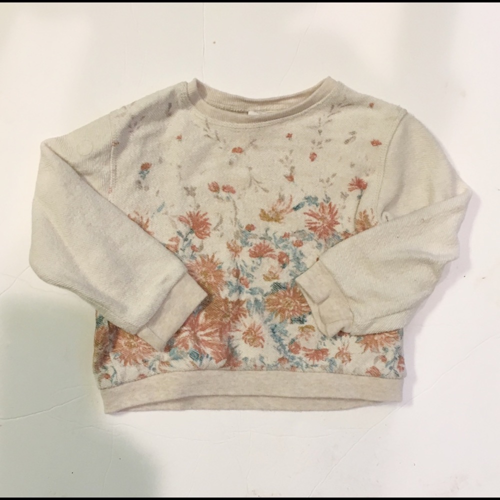 Zara Floral Baby Girls Sweatshirt